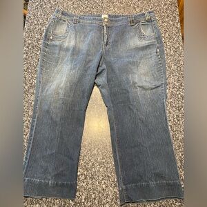Just My Size Classic Blue Jeans 26W cropped